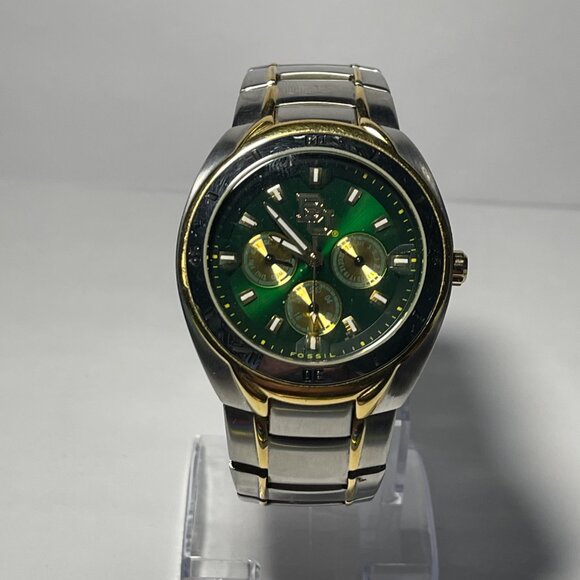 Baylor Bears NCAA Stainless-Steel Chronograph Watch by Fossil NEW (RARE) - Picture 7 of 8